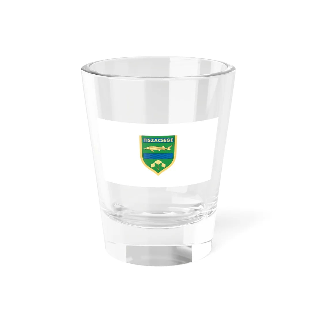 Flag of Tiszacsege (Hungary) Shot Glass 1.5oz 1.5oz - Go Mug Yourself