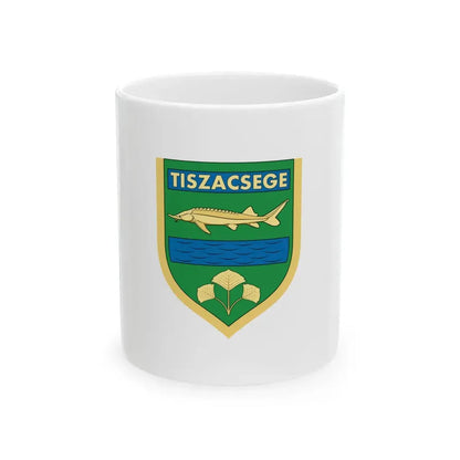 Flag of Tiszacsege (Hungary) White Coffee Mug 11oz - Go Mug Yourself