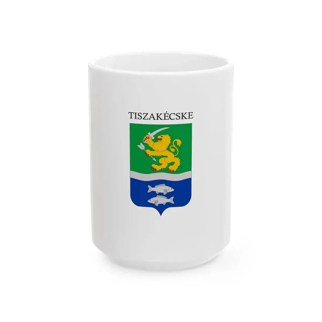 Flag of Tiszakecske (Hungary) White Coffee Mug 15oz - Go Mug Yourself