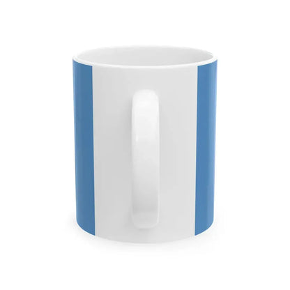 Flag of Tiszaug (Hungary) White Coffee Mug - Go Mug Yourself