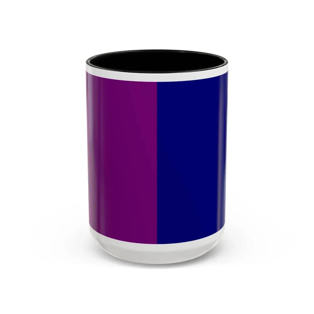 Flag of Tivoli Italy - Accent Coffee Mug 15oz Black - Go Mug Yourself