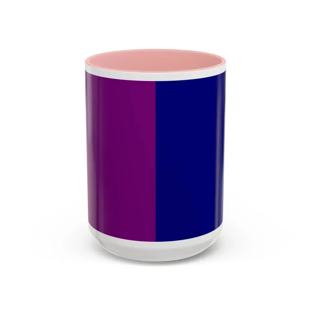 Flag of Tivoli Italy - Accent Coffee Mug 15oz Pink - Go Mug Yourself