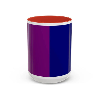 Flag of Tivoli Italy - Accent Coffee Mug 15oz Red - Go Mug Yourself