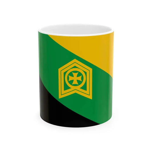 Flag of Tkibuli Municipality (Georgia) White Coffee Mug 11oz - Go Mug Yourself