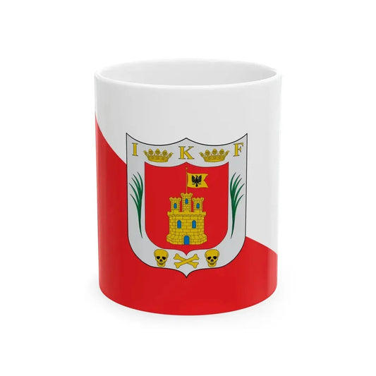 Flag of Tlaxcala local (Mexico) White Coffee Mug 11oz - Go Mug Yourself