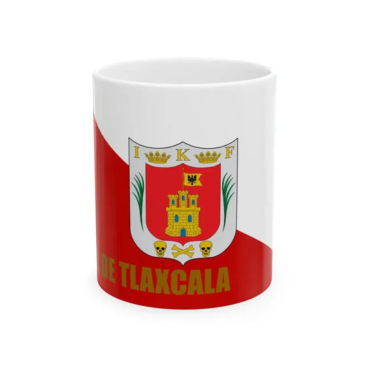 Flag of Tlaxcala (Mexico) White Coffee Mug 11oz - Go Mug Yourself