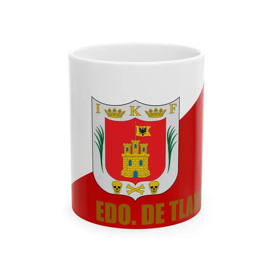 Flag of Tlaxcala reverse side (Mexico) White Coffee Mug 11oz - Go Mug Yourself