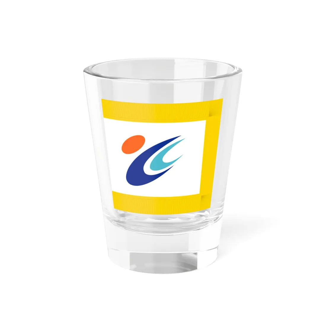 Flag of Tōmi Nagano fringed (Japan) Shot Glass 1.5oz 1.5oz - Go Mug Yourself