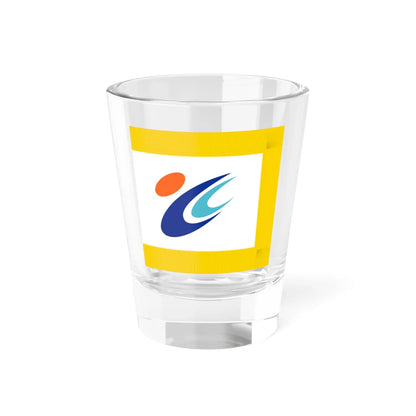 Flag of Tōmi Nagano fringed (Japan) Shot Glass 1.5oz 1.5oz - Go Mug Yourself