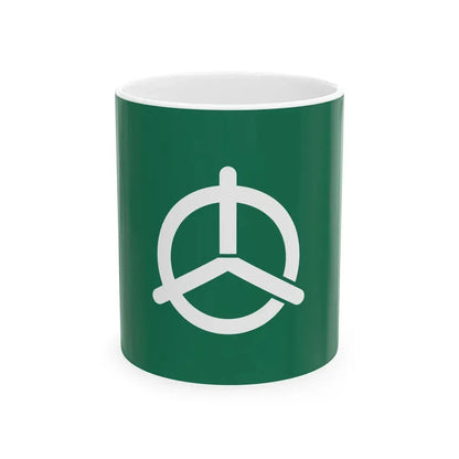Flag of Tobe Ehime (Japan) White Coffee Mug 11oz - Go Mug Yourself