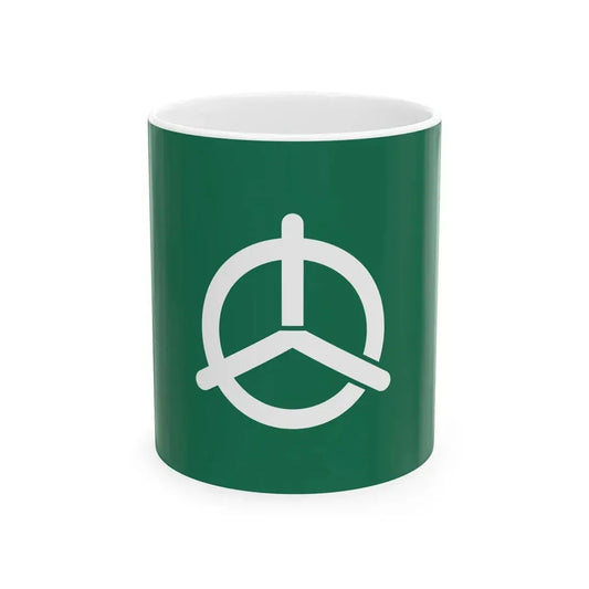 Flag of Tobe Ehime (Japan) White Coffee Mug 11oz - Go Mug Yourself
