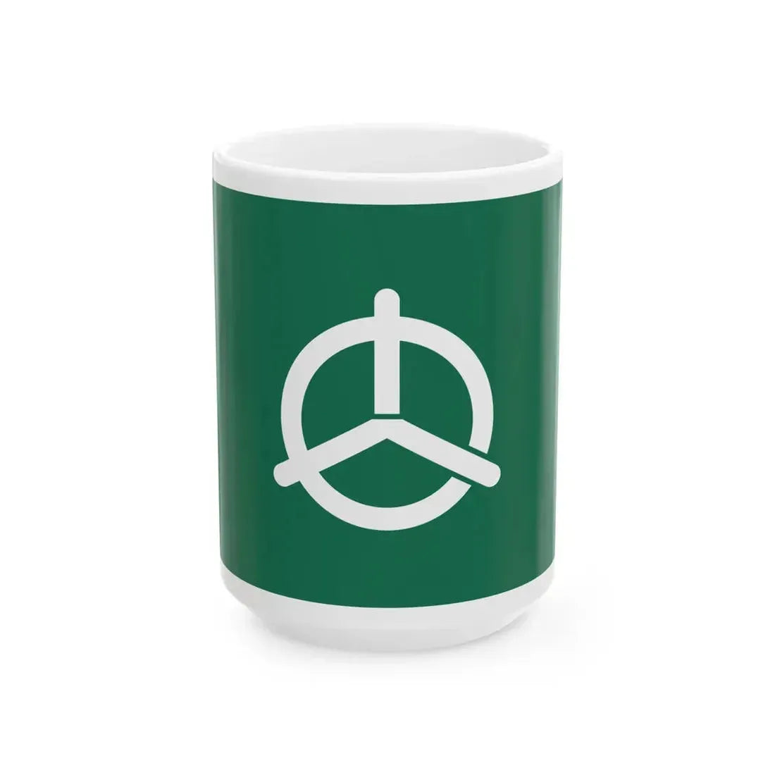 Flag of Tobe Ehime (Japan) White Coffee Mug 15oz - Go Mug Yourself