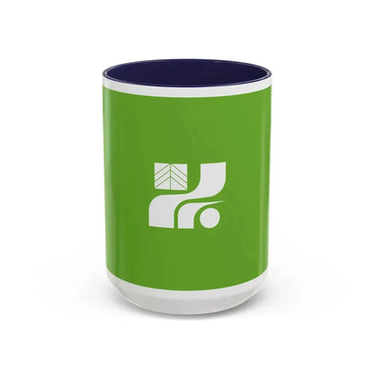 Flag of Tochigi Prefecture Japan - Accent Coffee Mug 15oz Navy - Go Mug Yourself