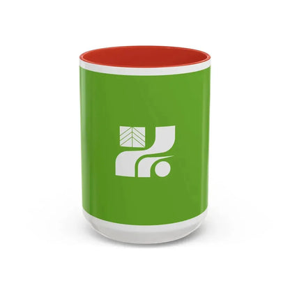 Flag of Tochigi Prefecture Japan - Accent Coffee Mug 15oz Red - Go Mug Yourself