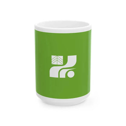 Flag of Tochigi Prefecture (Japan) White Coffee Mug 15oz - Go Mug Yourself