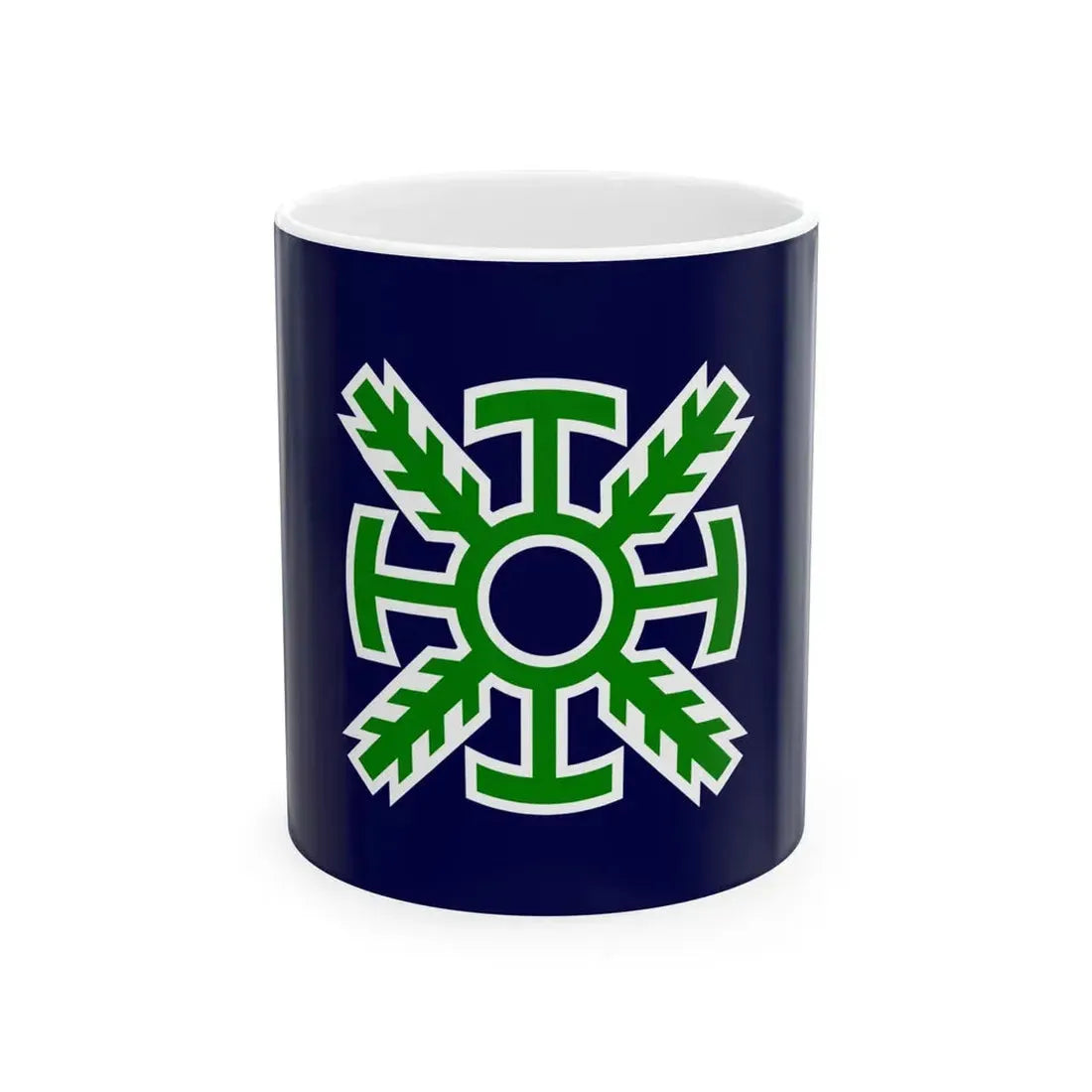 Flag of Todohokke Hokkaido 1976-2004 (Japan) White Coffee Mug 11oz - Go Mug Yourself