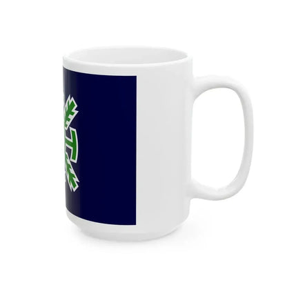 Flag of Todohokke Hokkaido 1976-2004 (Japan) White Coffee Mug - Go Mug Yourself
