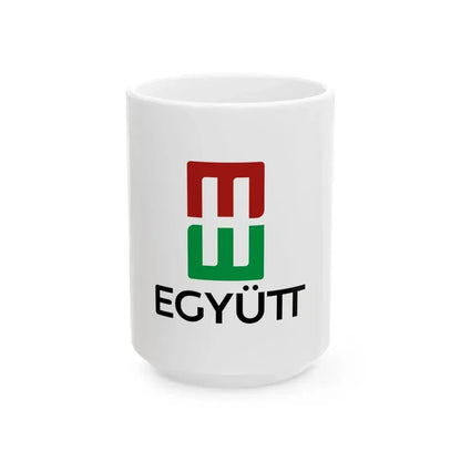 Flag of Together Hungary (Hungary) White Coffee Mug 15oz - Go Mug Yourself
