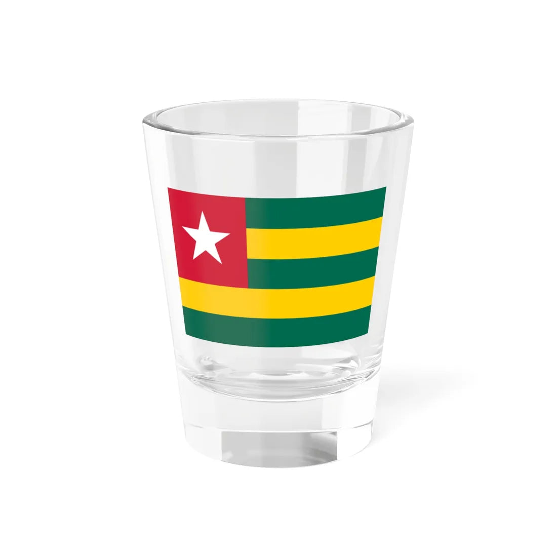 Flag of Togo 3-2 (Togo) Shot Glass 1.5oz 1.5oz - Go Mug Yourself