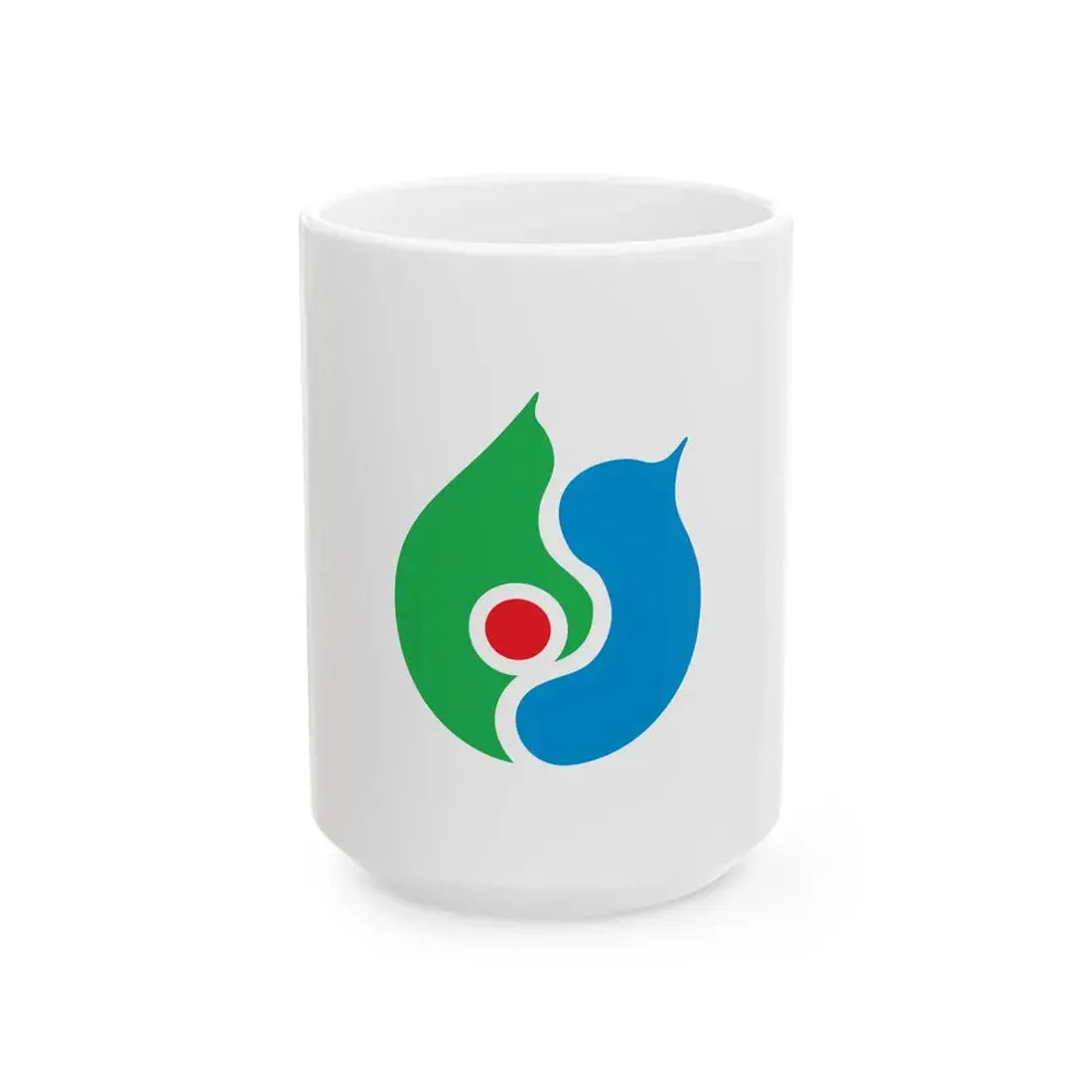 Flag of Tohoku Aomori (Japan) White Coffee Mug 15oz - Go Mug Yourself