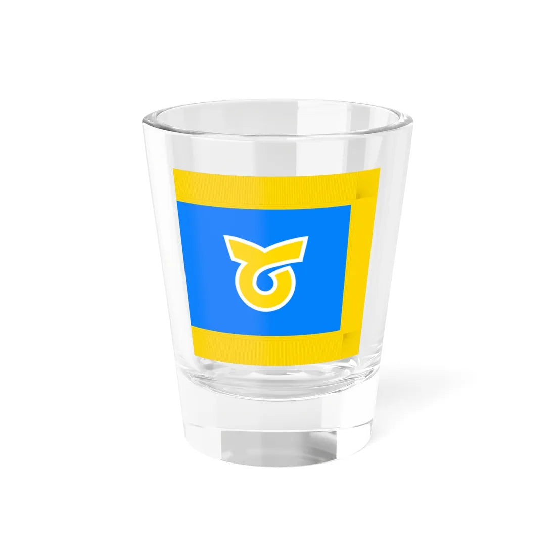 Flag of Toi Hokkaido 1968-2004 fringed (Japan) Shot Glass 1.5oz 1.5oz - Go Mug Yourself
