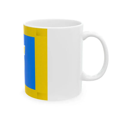 Flag of Toi Hokkaido 1968-2004 fringed (Japan) White Coffee Mug - Go Mug Yourself