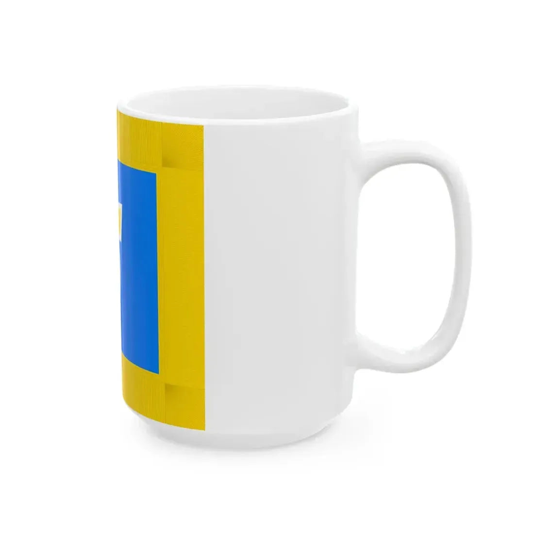Flag of Toi Hokkaido 1968-2004 fringed (Japan) White Coffee Mug - Go Mug Yourself