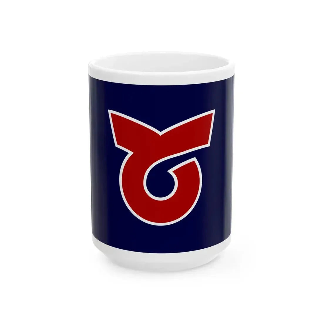 Flag of Toi Hokkaido 1968-2004 (Japan) White Coffee Mug 15oz - Go Mug Yourself