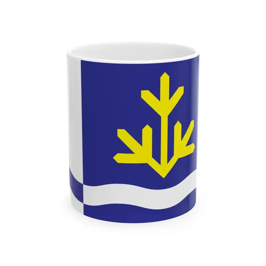 Flag of Toila Parish (Estonia) White Coffee Mug 11oz - Go Mug Yourself