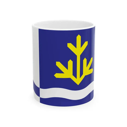 Flag of Toila Parish (Estonia) White Coffee Mug 11oz - Go Mug Yourself