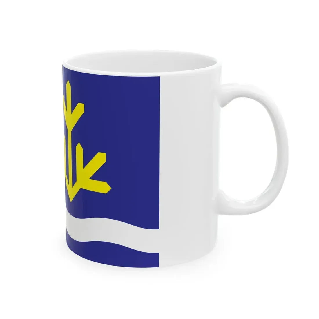 Flag of Toila Parish (Estonia) White Coffee Mug - Go Mug Yourself