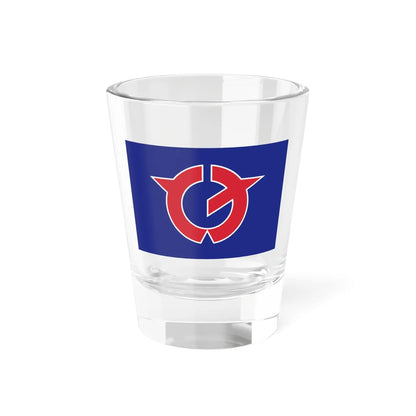 Flag of Tokashiki Okinawa (Japan) Shot Glass 1.5oz 1.5oz - Go Mug Yourself