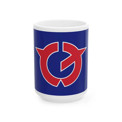 Flag of Tokashiki Okinawa (Japan) White Coffee Mug 15oz - Go Mug Yourself