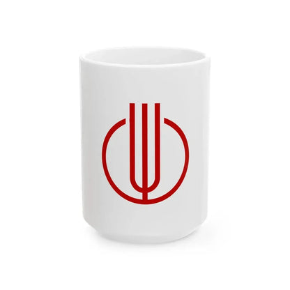 Flag of Toki Gifu (Japan) White Coffee Mug 15oz - Go Mug Yourself