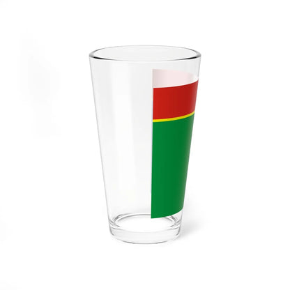 Flag of Tokmak (Ukraine) Pint Glass 16oz - Go Mug Yourself