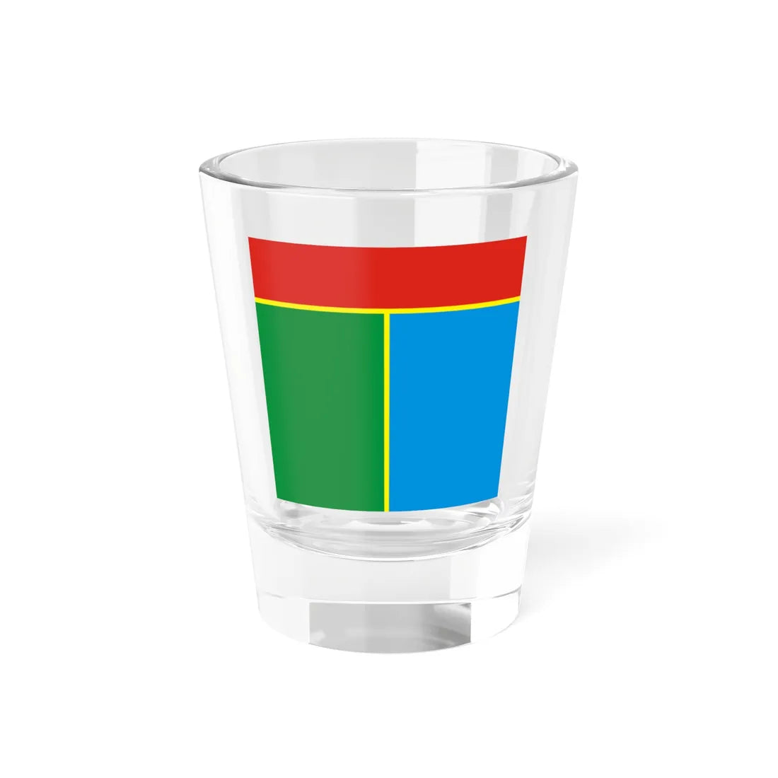 Flag of Tokmak (Ukraine) Shot Glass 1.5oz 1.5oz - Go Mug Yourself