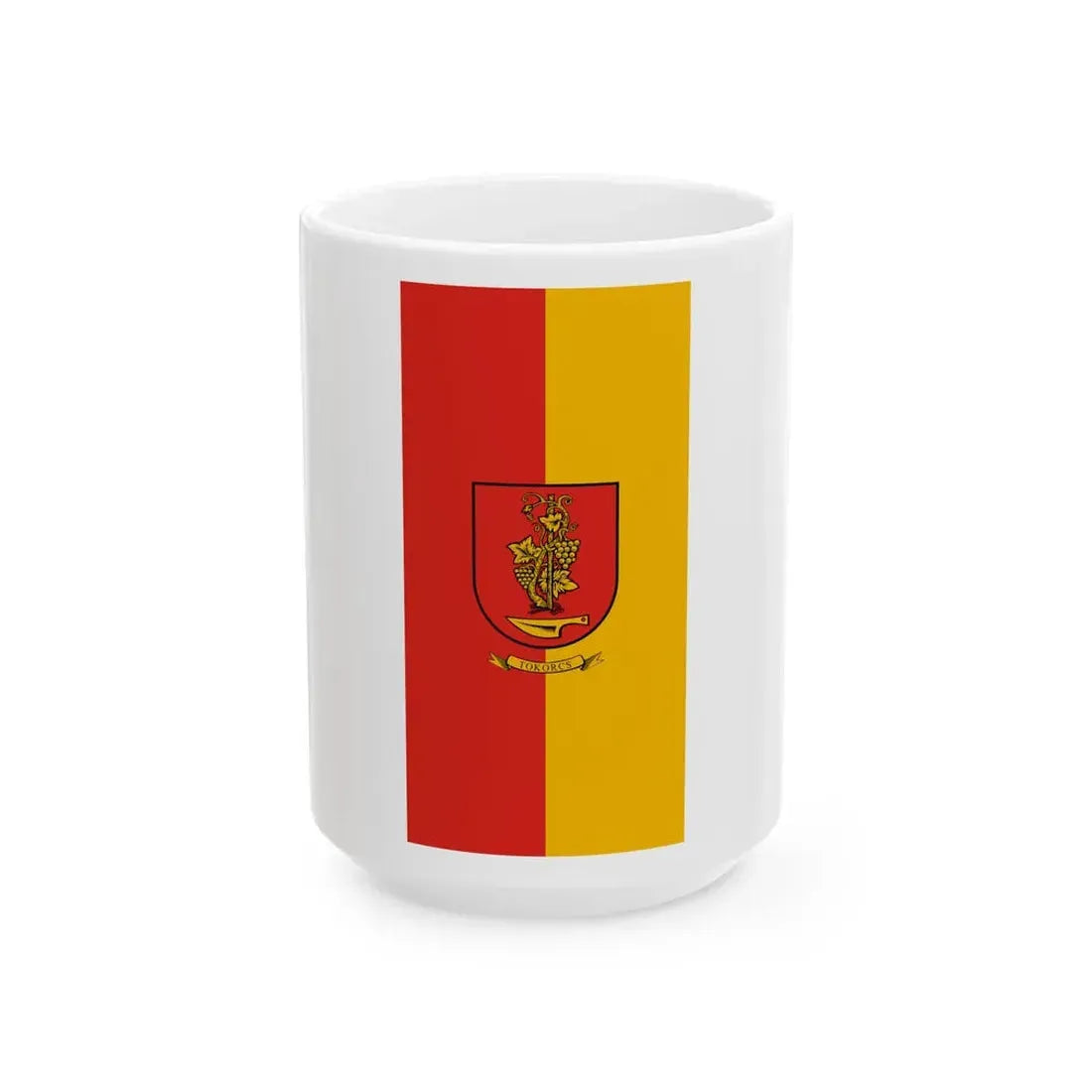 Flag of Tokorcs (Hungary) White Coffee Mug 15oz - Go Mug Yourself