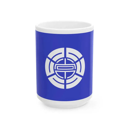 Flag of Tokoro Hokkaido 1950-2006 (Japan) White Coffee Mug 15oz - Go Mug Yourself