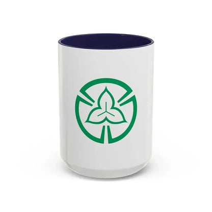 Flag of Tokorozawa Saitama Japan - Accent Coffee Mug 15oz Navy - Go Mug Yourself