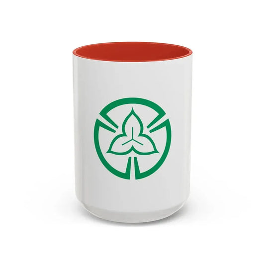 Flag of Tokorozawa Saitama Japan - Accent Coffee Mug 15oz Red - Go Mug Yourself