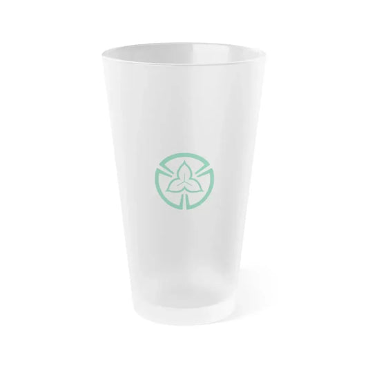 Flag of Tokorozawa Saitama Japan - Frosted Pint Glass 16oz 16oz Frosted - Go Mug Yourself