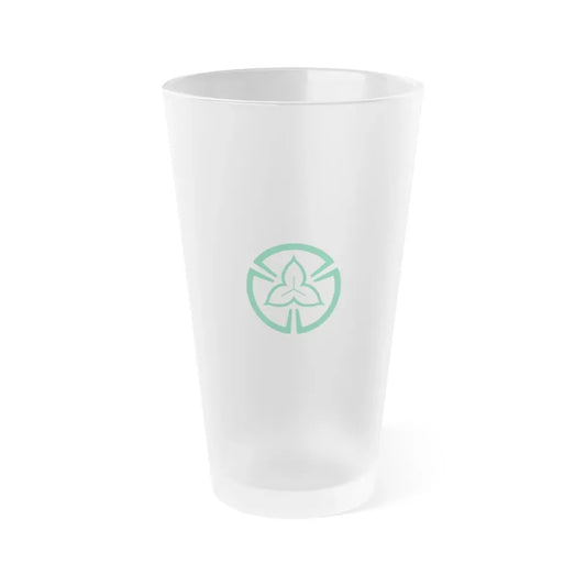Flag of Tokorozawa Saitama Japan - Frosted Pint Glass 16oz 16oz Frosted - Go Mug Yourself