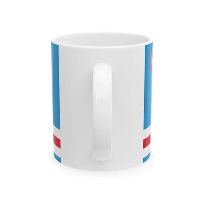 Flag of Toktogul District (Kyrgyzstan) White Coffee Mug - Go Mug Yourself