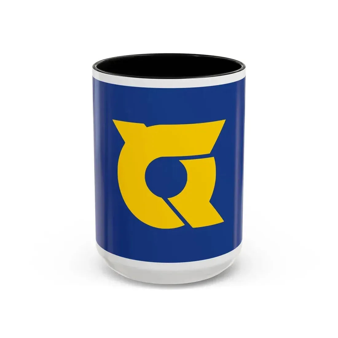 Flag of Tokushima Prefecture Japan - Accent Coffee Mug 15oz Black - Go Mug Yourself