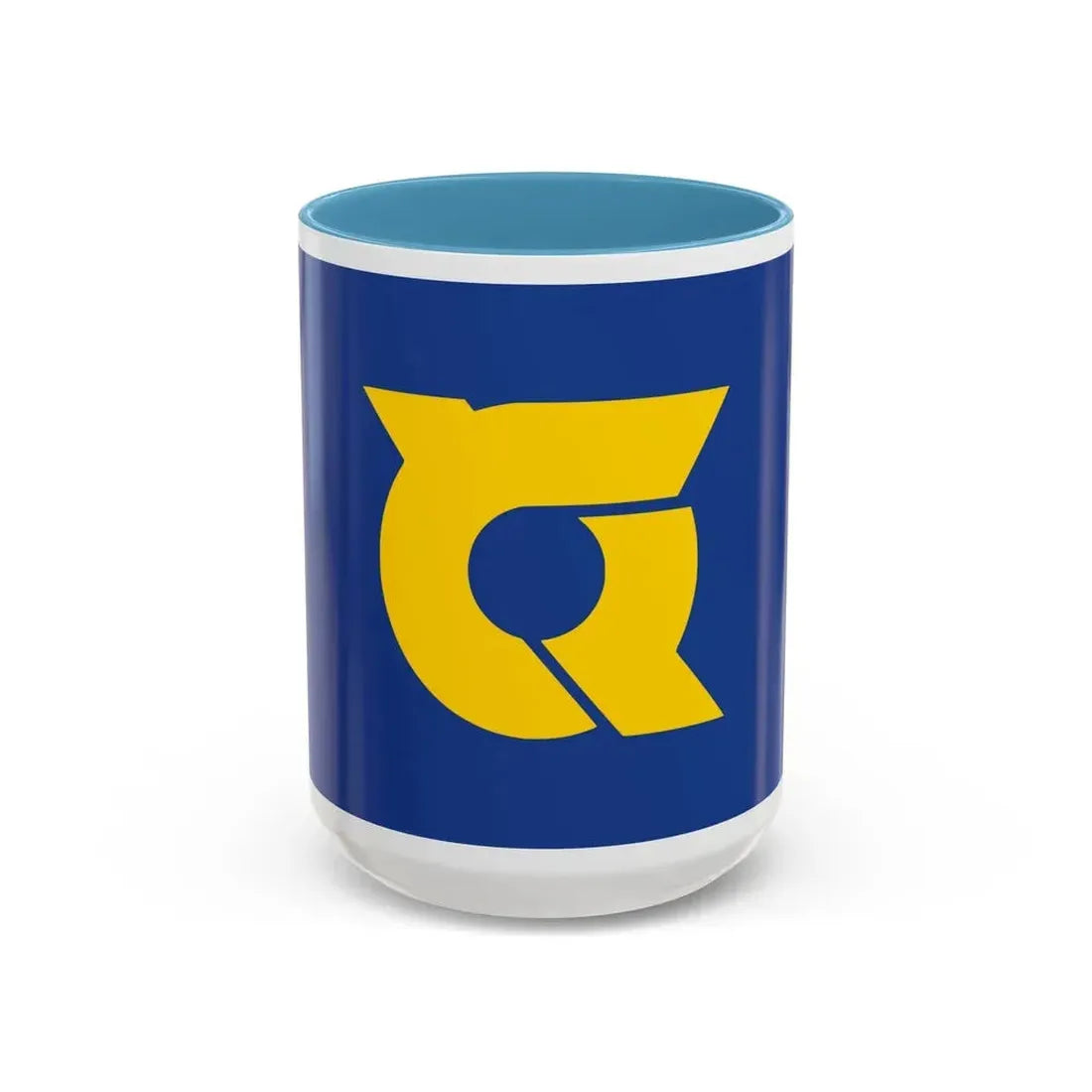 Flag of Tokushima Prefecture Japan - Accent Coffee Mug 15oz Light Blue - Go Mug Yourself