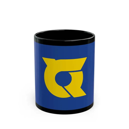 Flag of Tokushima Prefecture Japan - Black Coffee Mug 11oz - Go Mug Yourself