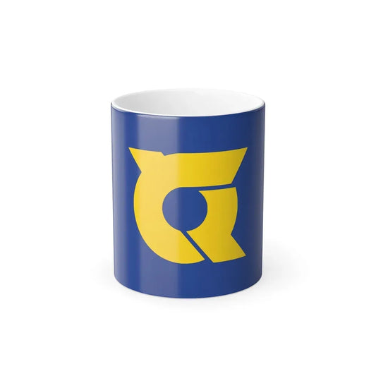 Flag of Tokushima Prefecture Japan - Color Changing Coffee Mug 11oz - Go Mug Yourself