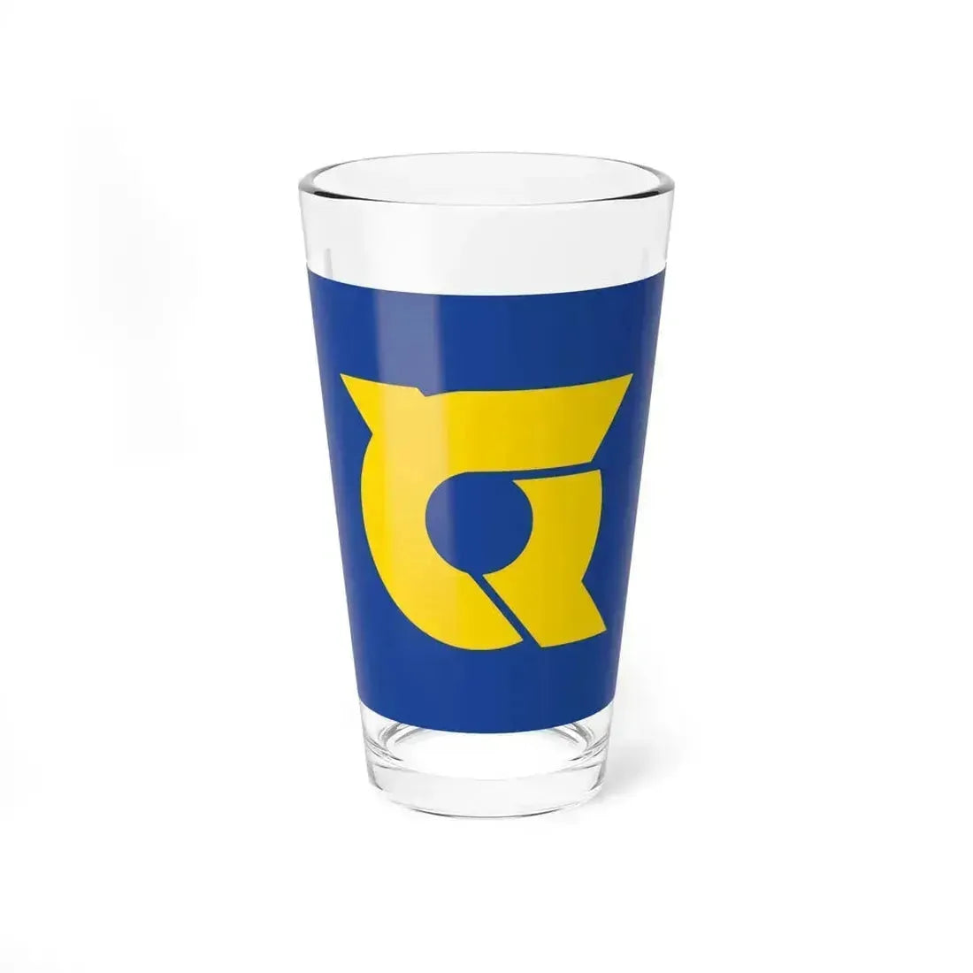 Flag of Tokushima Prefecture Japan - Pint Glass 16oz 16oz - Go Mug Yourself