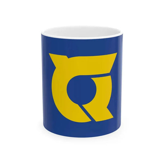 Flag of Tokushima Prefecture (Japan) White Coffee Mug 11oz - Go Mug Yourself