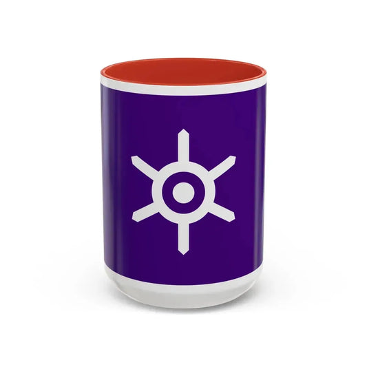 Flag of Tokyo Metropolis Japan - Accent Coffee Mug 15oz Red - Go Mug Yourself